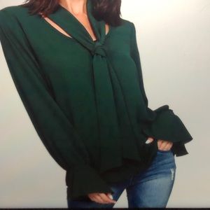 Hunter green top